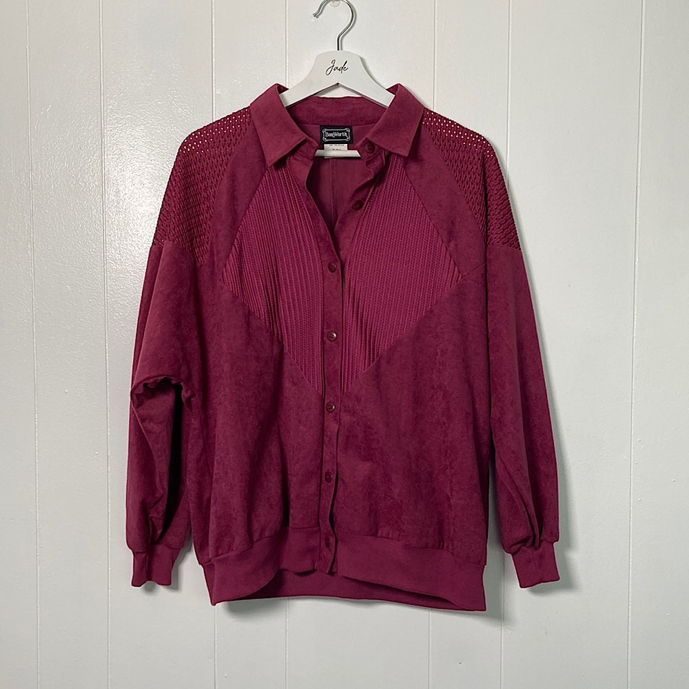 Light Burgundy 90s Jacket